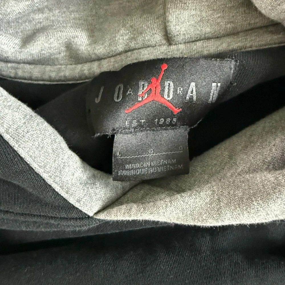 Air Jordan DNA Wrap Around Spellout Splete Black Pullover Hoodie Mens Size Large